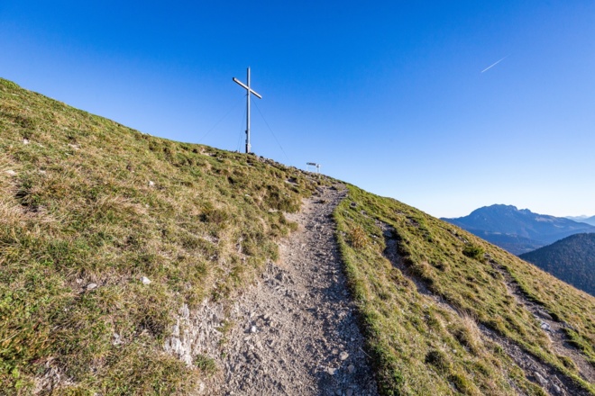 Weg zum Jochberg-Gipfel