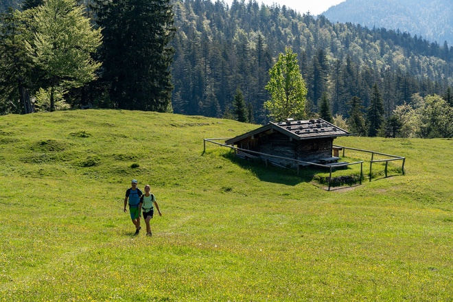 Kochler Alm (nicht bewirtschaftet) auf dem Weg zum Rabenkopf