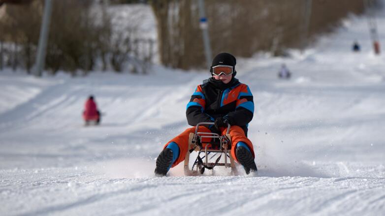Rodellift am Fuße des Braunecks