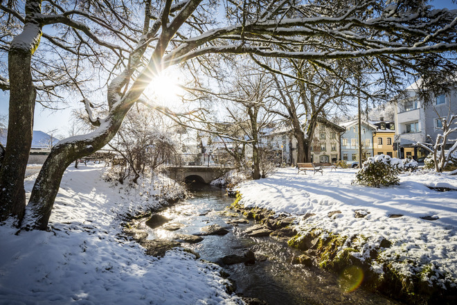 Japanischer Garten im Winter