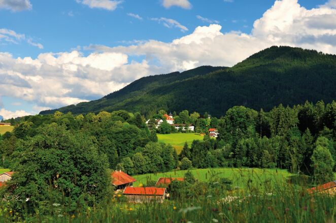 Blick auf Bad Heilbrunn