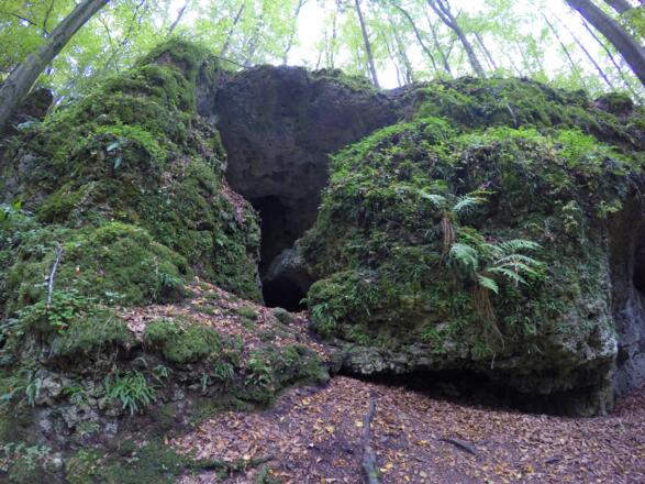 Der Eingang der Buchberghöhle