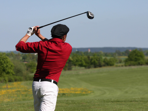Golfen vor den Mauern der weltberühmten Stadt Dinkelsbühl
