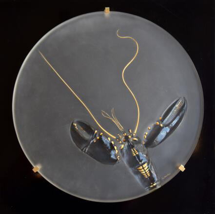 Jahresobjekt in Glas „Hummer“ 1983, Entwurf: Paul Wunderlich