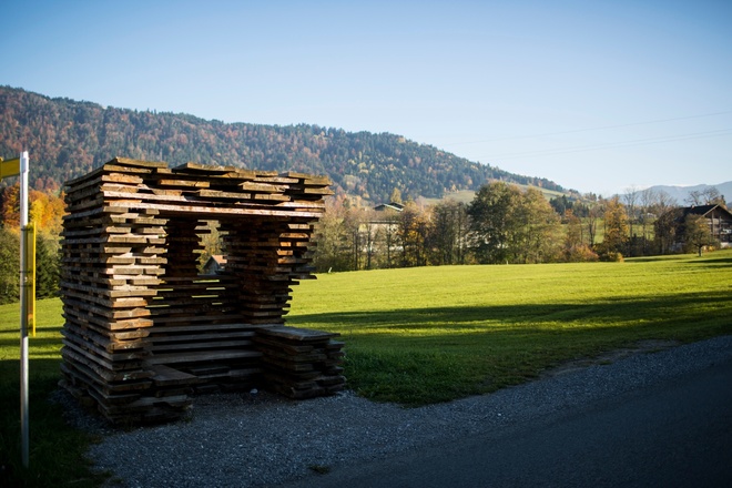BUS:STOP Krumbach, Haltestelle Unterkrumbach Nord