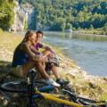 Radfahren an der Donau