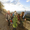 Blick auf das oberbayerischen Alpenvorland vom Hohenpeißenberg aus