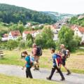 Ausblick von der Gruftkapelle St. Maria Schnee Mespelbrunn