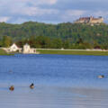 Goldbergsee Coburg mit Blick auf die Veste Coburg