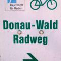 Donau-Wald-Radweg Makierung