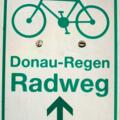 Markierung Donau-Regen-Radweg