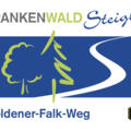 Markierungszeichen FrankenwaldSteigla Goldener-Falk-Weg
