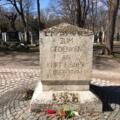 Gedenkstein den Toten der Revolution auf dem ursprünglichen Grab von Kurt Eisners