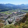 Ausblick vom Kleinen Barmstein auf Hallein