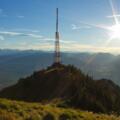 Der Sendemast auf dem Grünten
