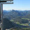 Blick vom Gipfelkreuz des Schober auf den Fuschlsee