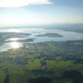 Luftaufnahme von Prien am Chiemsee