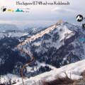 Skitour Hochgern von Kohlstadt Topo - Übersichtsbild