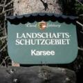 Eintritt in das Landschaftsschutzgebiet Karsee