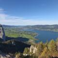 Ausblick vom Almkogel auf den Mondsee