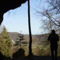 Abstecher vom Trail mit Blick aus den Felsen zur Neideck