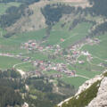 Blick auf Schattwald in Reutte