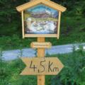 Wegweiser Senninger Alm