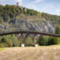Die Holzbrücke &#039;Tatzlwurm&quot; bei Essing im Altmühltal