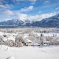 Ausblick auf das winterliche Bad Reichenhall