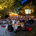 Abends im Goberg Biergarten