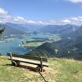 Bankerl mit Aussicht am Wolfgangsee