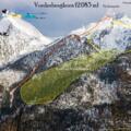 Skitour Vorderberghorn Übersichtsbild - Topo Skimo