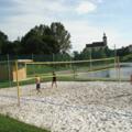 Beach-Volleyballplatz-Badesee