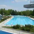 Freibad Erding, Blick vom 10-Meter-Sprungturm