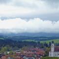 Herrlicher Blick auf Lechbruck und die Alpenkette von der Gsteig.