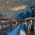 Pferdekutschenfahrt durch Bad Ischl im Winter