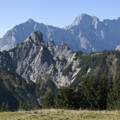 Gipfelschau vom Hochalplkopf zu Rappen(klamm)spitze und Wörner