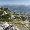 Ausblick vom Salzburger Hochthron zum Geiereck (Seilbahnstation)