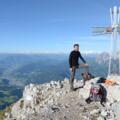 Blick vom Hochthron übers Salzachtal auf Tauern und Hochkönig