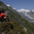 Blick auf Großglockner und Pasterze nahe der Stockerscharte