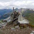 Steinmännchen am Gorner (2702 m).