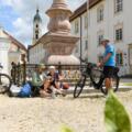 Radlerpause am Kloster Ochsenhausen