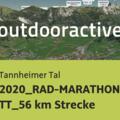 Rennradtour im Tannheimer Tal: 2020_RAD-MARATHON TT_56 km Strecke