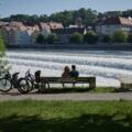 Aussicht am Lechwehr in Landsberg am Lech