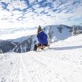 Rodeln am Wallberg hoch über Rottach-Egern.