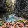 Schmale Partnachklamm im Herbst