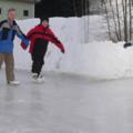 Eislaufen am Badesee