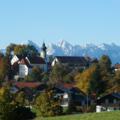 Wildsteig mit Panoramablick auf die Alpenkette