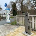 Fahrrad-Reparaturstation an der Saaleradoase