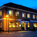 Gasthof Haslinger bei Nacht